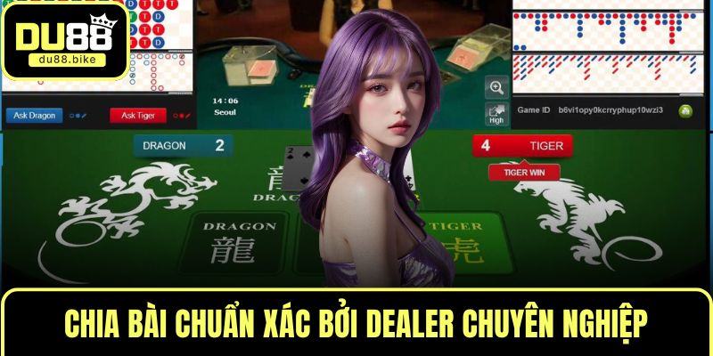 Chia bài chuẩn xác bởi dealer chuyên nghiệp